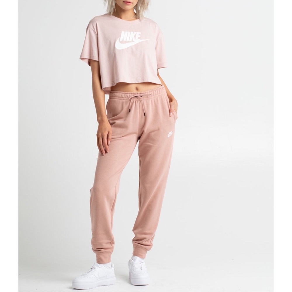 NWT Rose Nike Sportswear Essential Slim Jogger Sweatpants